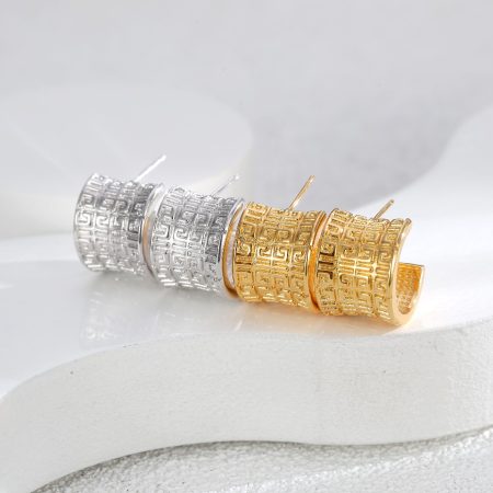 Eco-Friendly Copper Gold-Plated Earrings